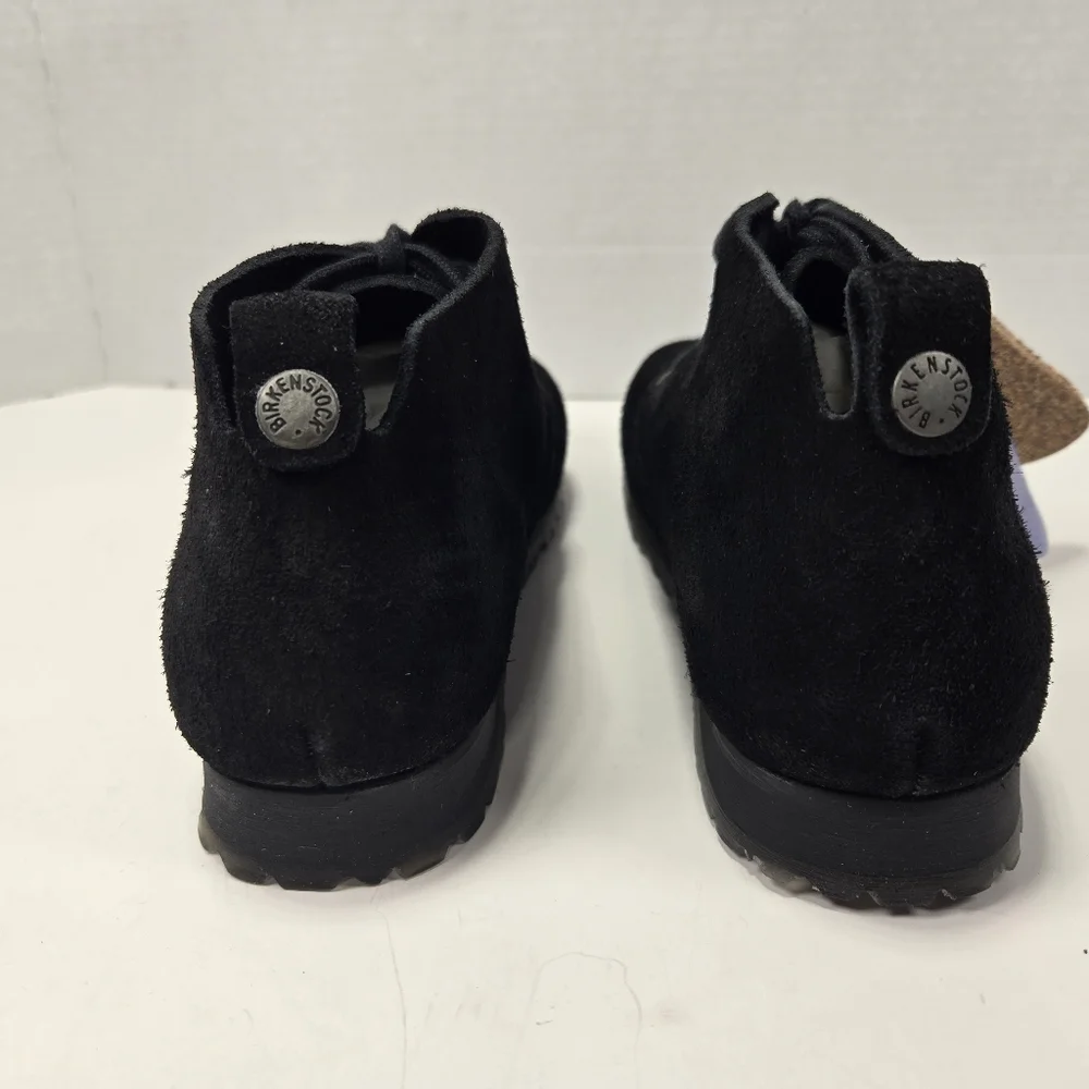Birkenstock Dundee Plus Black Suede Shoes Women's Size EU 38 Narrow US 7-7.5